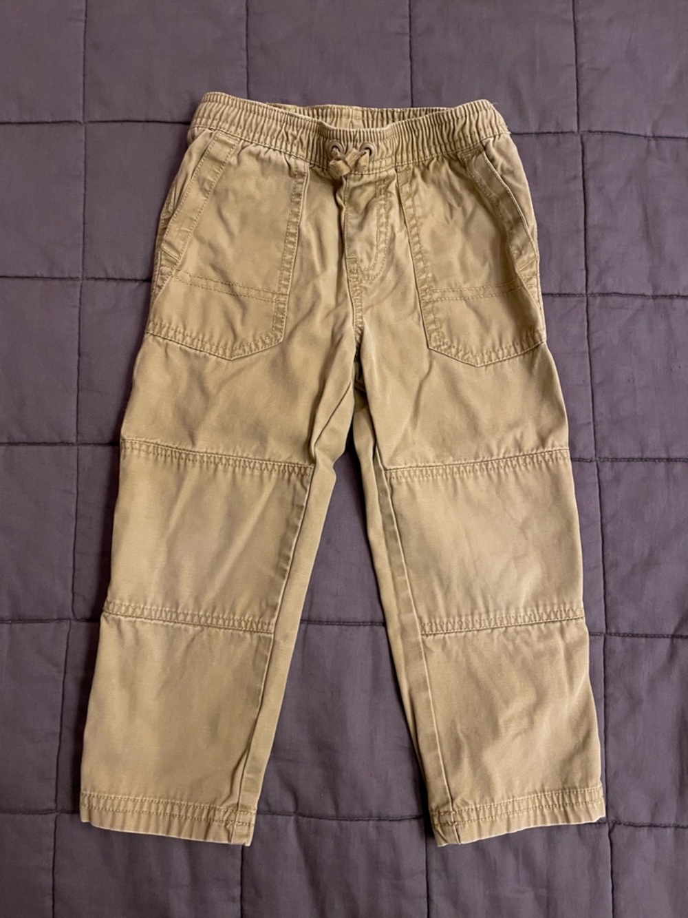 Tea Collection Khaki Pull-On Utility Pants